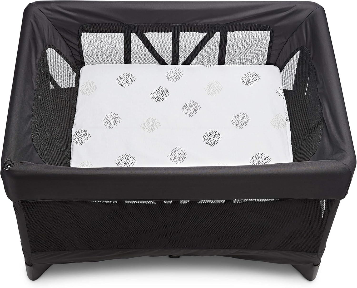 image4moms Breeze Bassinet Sheets Machine Washable and 100 Cotton WhiteWhite  Grey