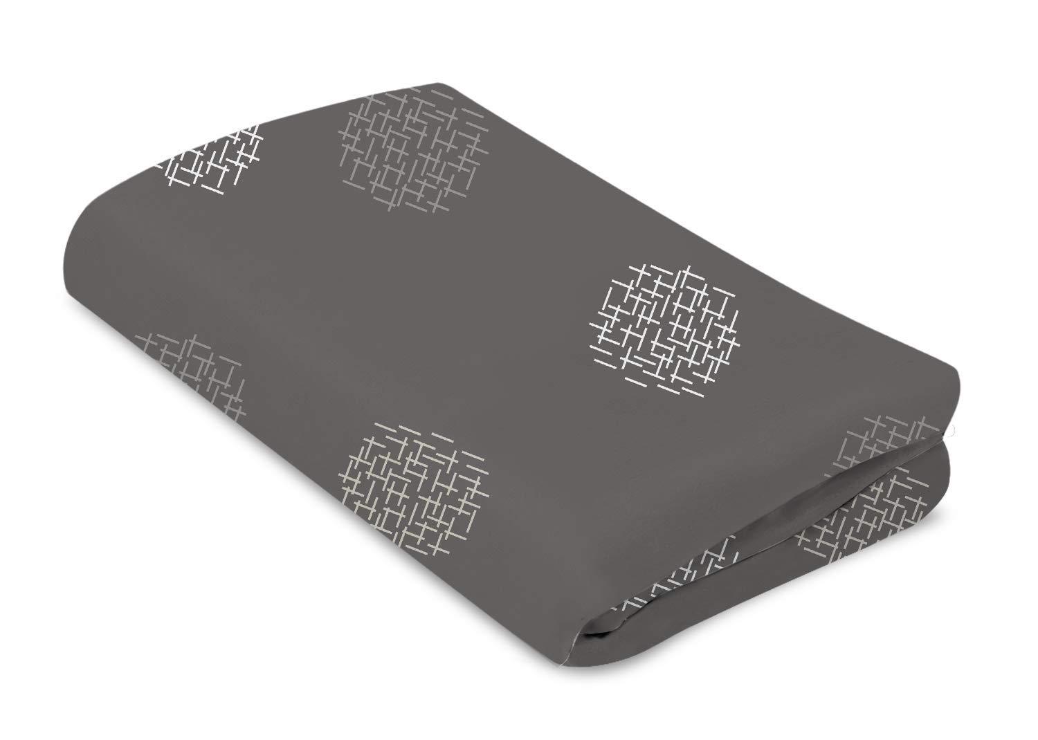 image4moms Breeze Playard Sheets Machine Washable and 100 Cotton WhiteWhite  Grey