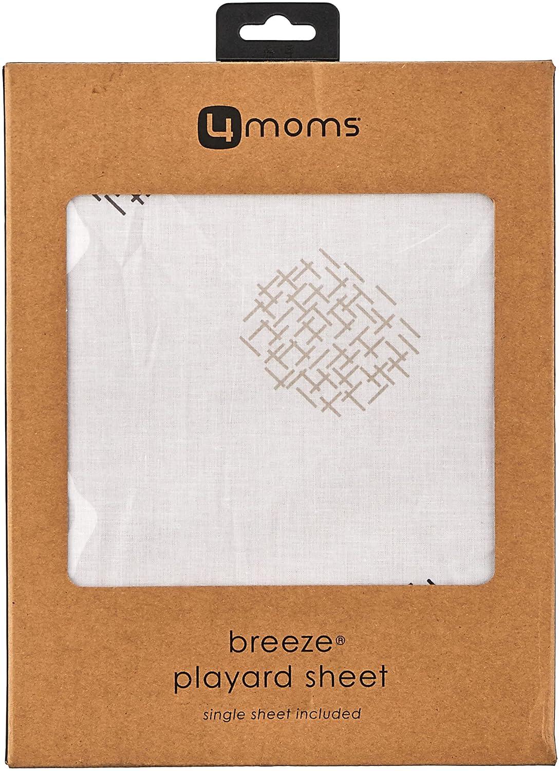 image4moms Breeze Playard Sheets Machine Washable and 100 Cotton WhiteWhite