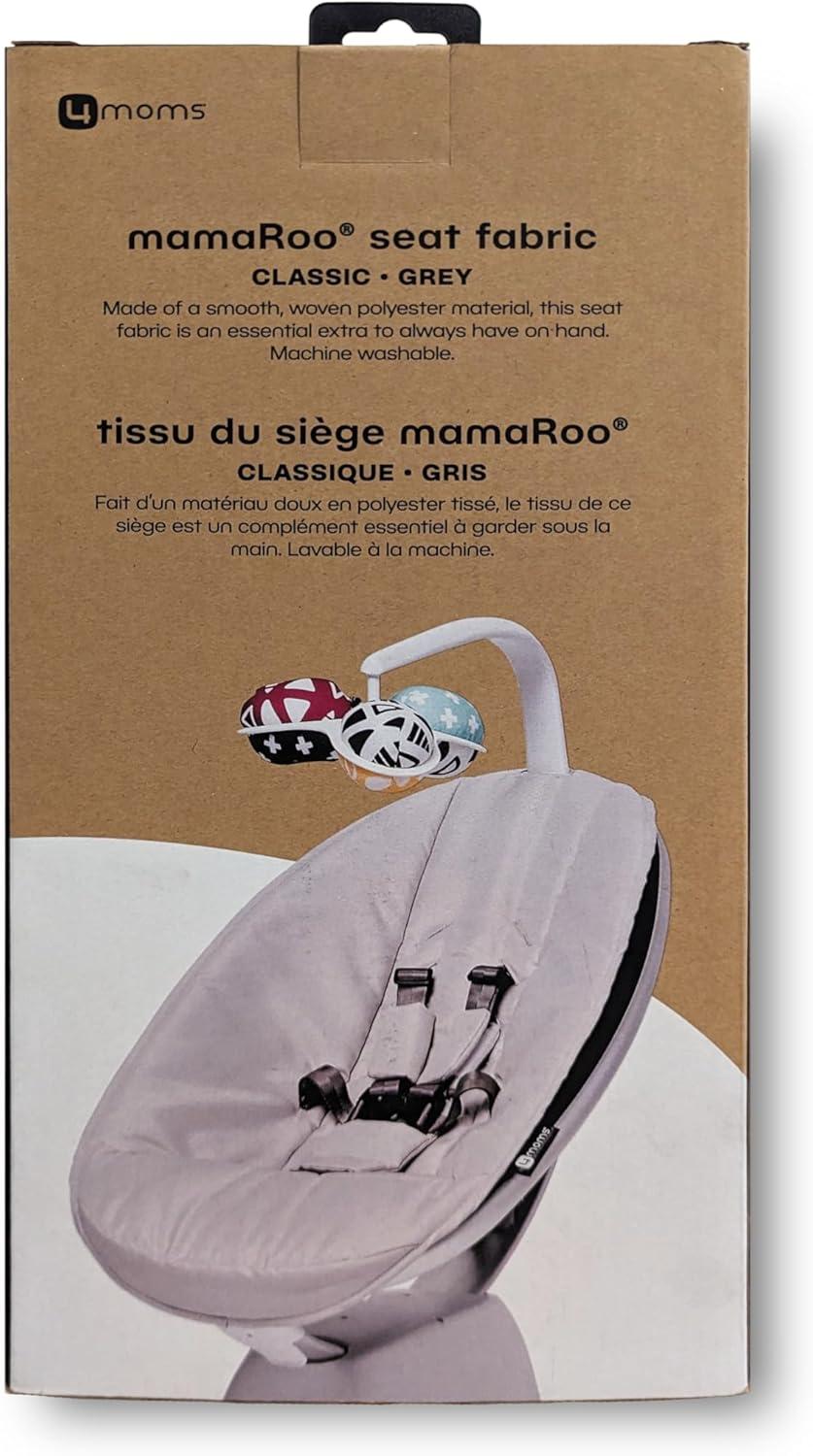 image4moms Extra Seat Fabric MamaRoo Baby Swing Model 1046 Black Classic Pack of 6Gray
