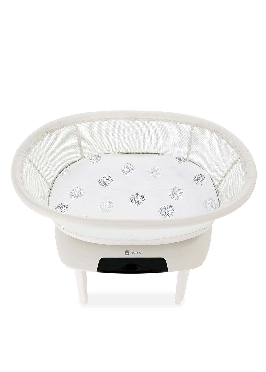 image4moms MamaRoo Sleep Bassinet Sheets Machine Washable and 100 Cotton WhiteWhite
