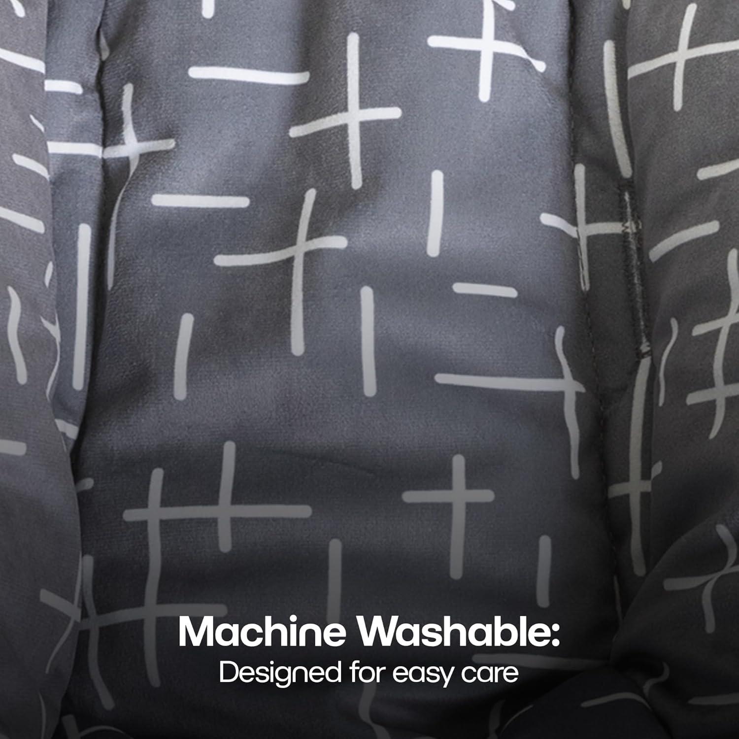 image4moms RockaRoo and MamaRoo Infant Insert Machine Washable Cool Mesh Fabric Reversible Design MintDark Grey