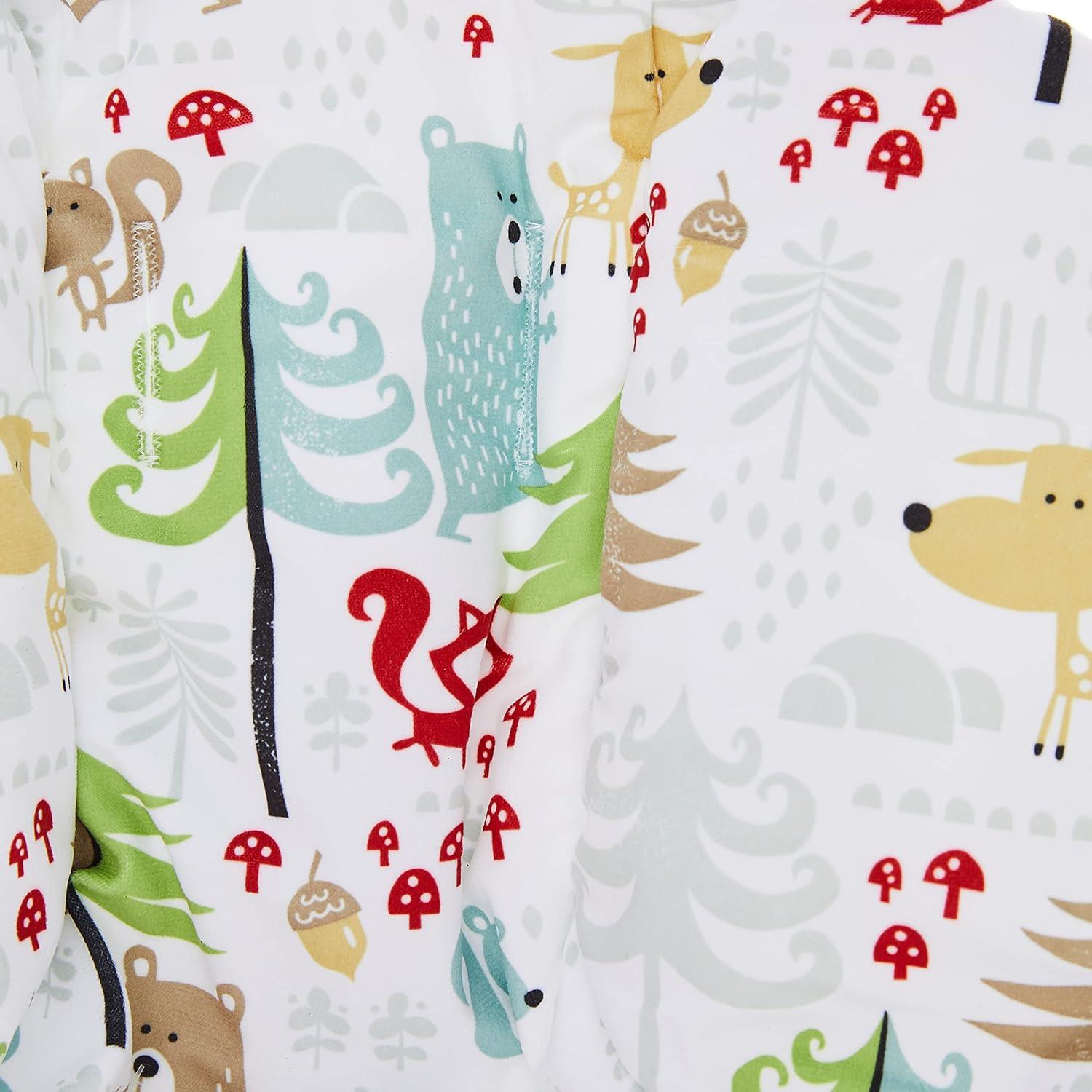 image4moms RockaRoo and MamaRoo Infant Insert Machine Washable Cool Mesh Fabric Reversible Design MintLittle Forest