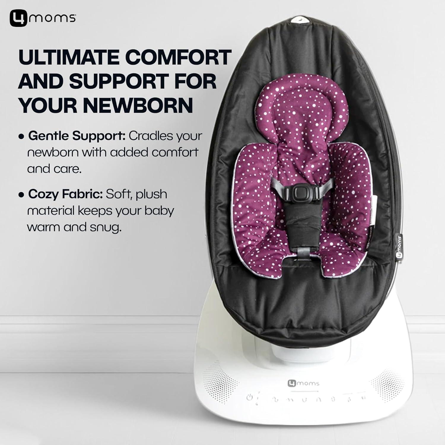 image4moms RockaRoo and MamaRoo Infant Insert Machine Washable Cool Mesh Fabric Reversible Design MintMaroon