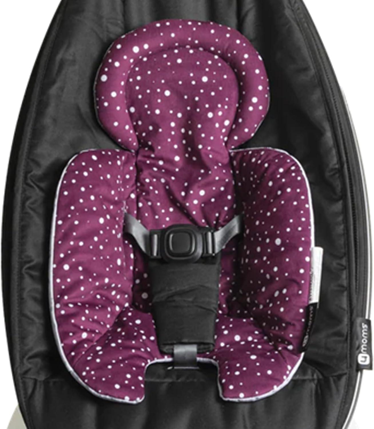 image4moms RockaRoo and MamaRoo Infant Insert Machine Washable Cool Mesh Fabric Reversible Design MintMaroon