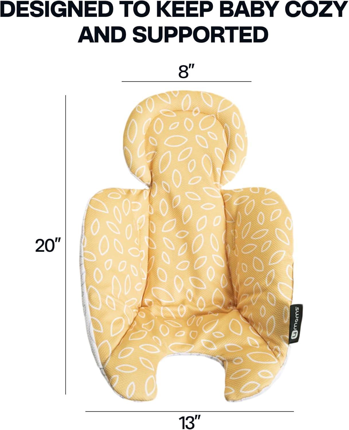 image4moms RockaRoo and MamaRoo Infant Insert Machine Washable Cool Mesh Fabric Reversible Design MintYellow
