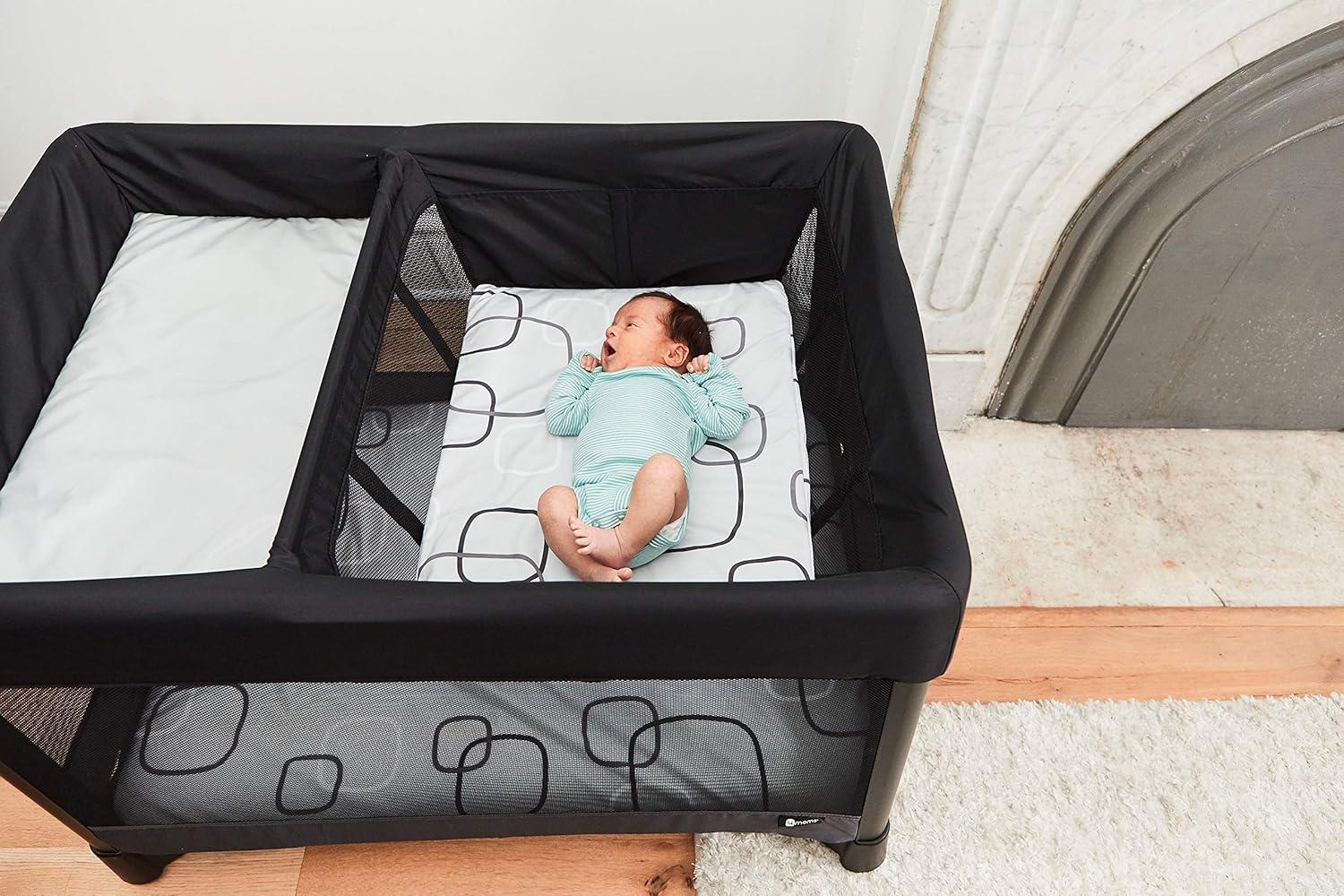 image4moms breeze Bassinet Sheets For Baby Bassinets and Furniture Waterproof Machine Washable Soft Plush Fabric SilverWhite 1 Count Pack of 1SilverWhite