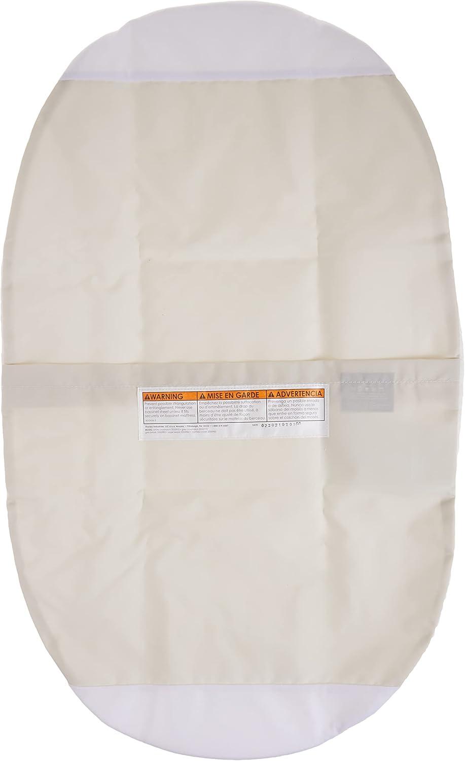 image4moms mamaRoo Sleep Bassinet Waterproof Mattress Cover White1 Count Pack of 1
