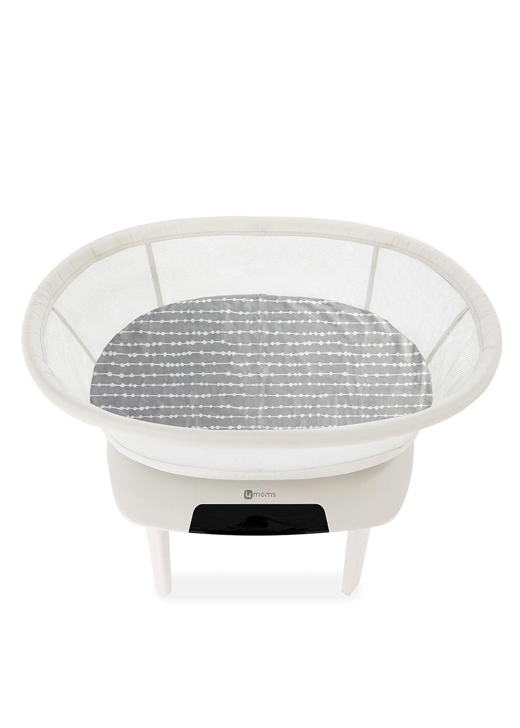 image4moms mamaRoo Sleep Waterproof Bassinet Sheet  Beads SageGrey