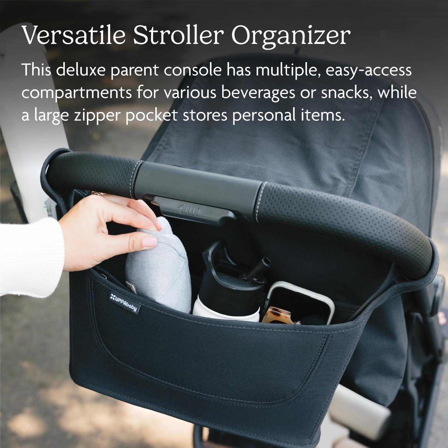 imageUPPAbaby CarryAll Parent Organizer  Fits on Vista Cruz Minu Minu Duo GSeries Strollers  Secure Zippered Pocket  Beverage Compartments1 Count Pack of 1
