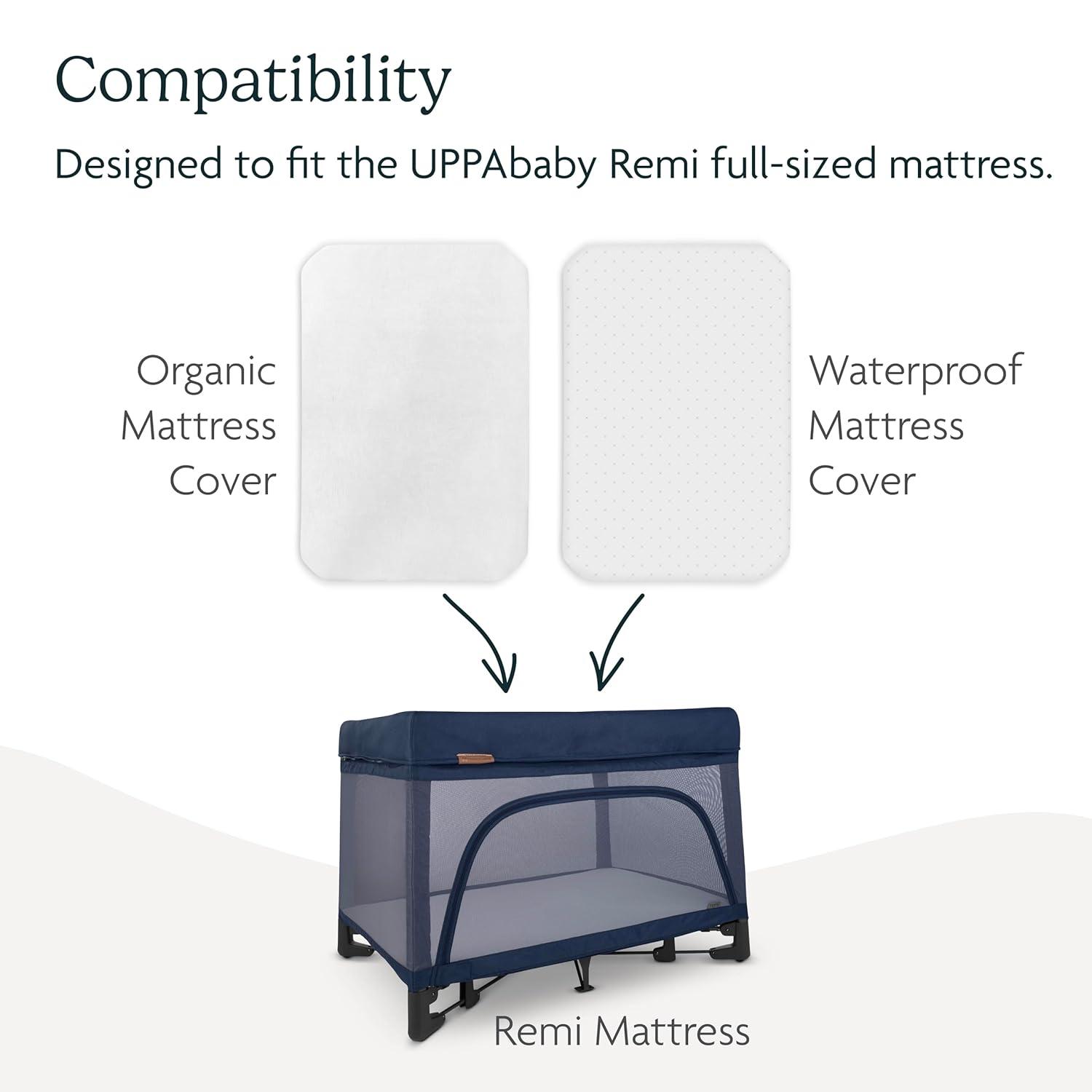 imageUPPAbaby Mattress Cover for Remi PlayardSoft and BreathableMachine WashableOrganic CottonFull
