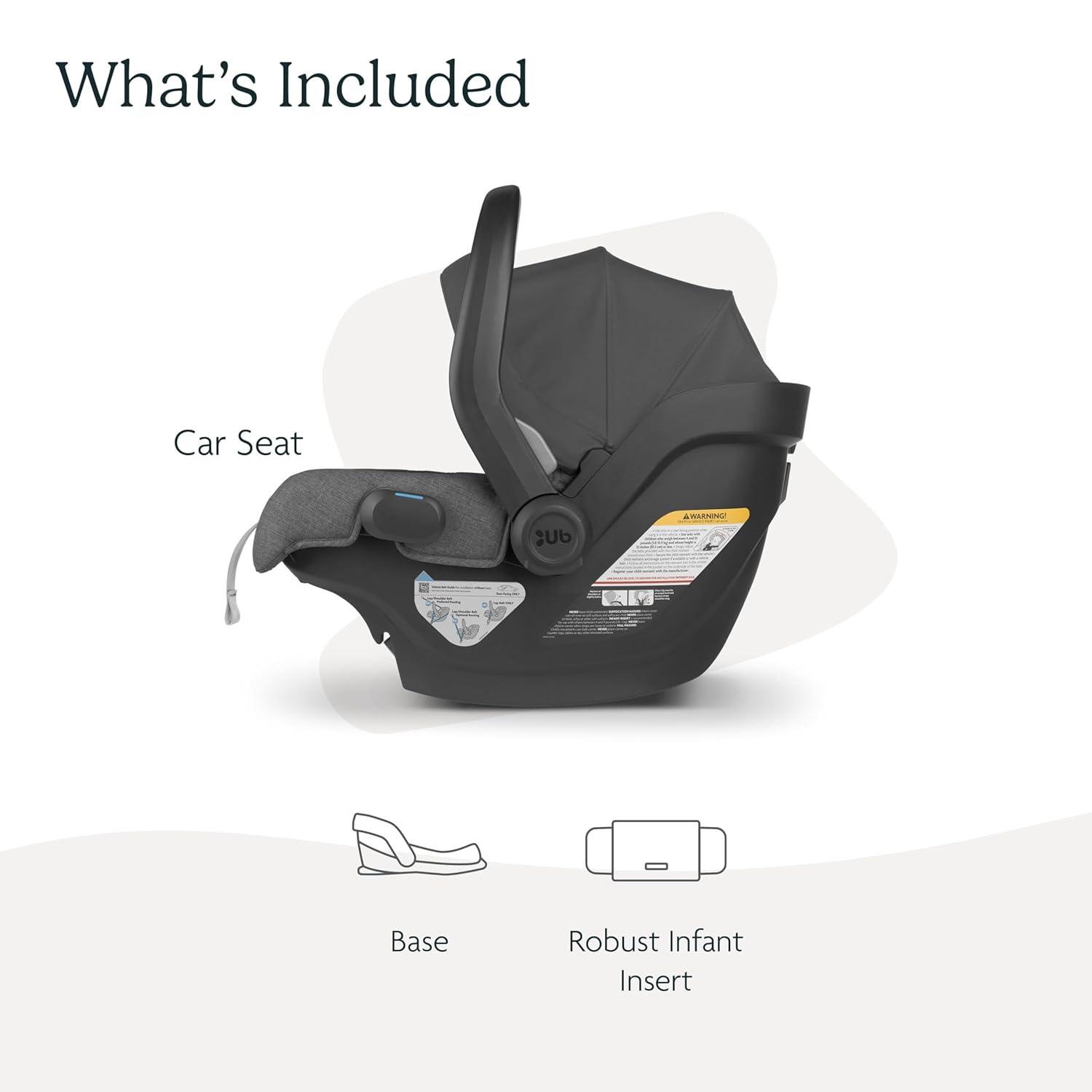 imageUPPAbaby Mesa V2 Infant Car SeatEasy InstallationInnovative SmartSecure TechnologyBase  Robust Infant Insert IncludedDirect Stroller AttachmentGreyson Charcoal MlangeGreyson