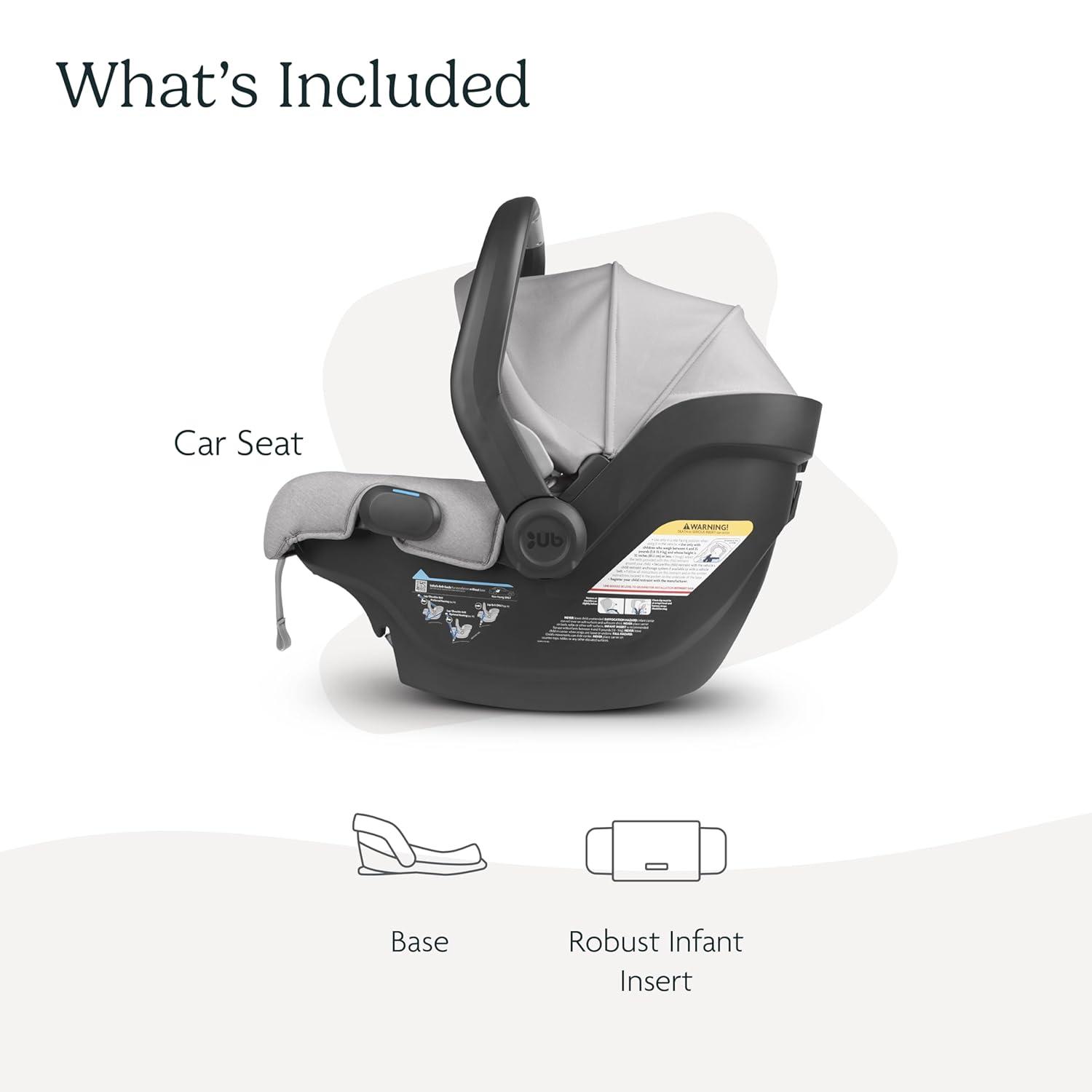 imageUPPAbaby Mesa V2 Infant Car SeatEasy InstallationInnovative SmartSecure TechnologyBase  Robust Infant Insert IncludedDirect Stroller AttachmentGreyson Charcoal MlangeStella