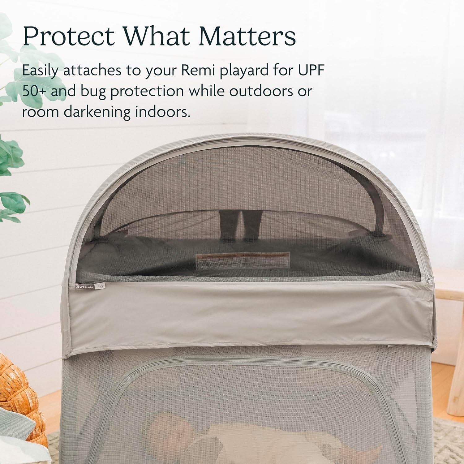 imageUPPAbaby Remi Canopy  Sun  Bug Protection  Ventilated Cover for Indoor or Outdoor Use  Folds Compactly for Travel