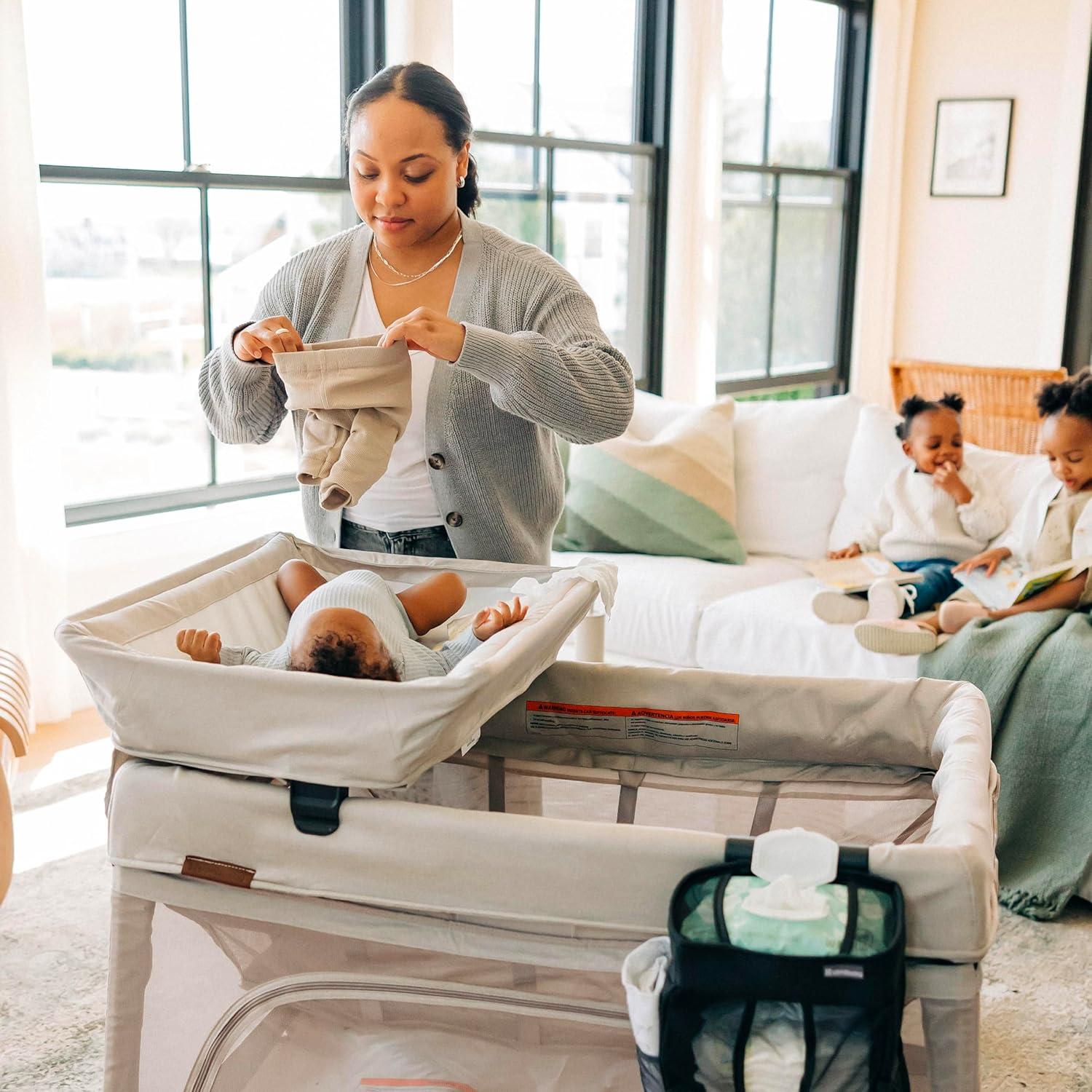 imageUPPAbaby Remi Changing StationWipeable SurfaceSimple Attachment and StorageJake CharcoalJake Charcoal