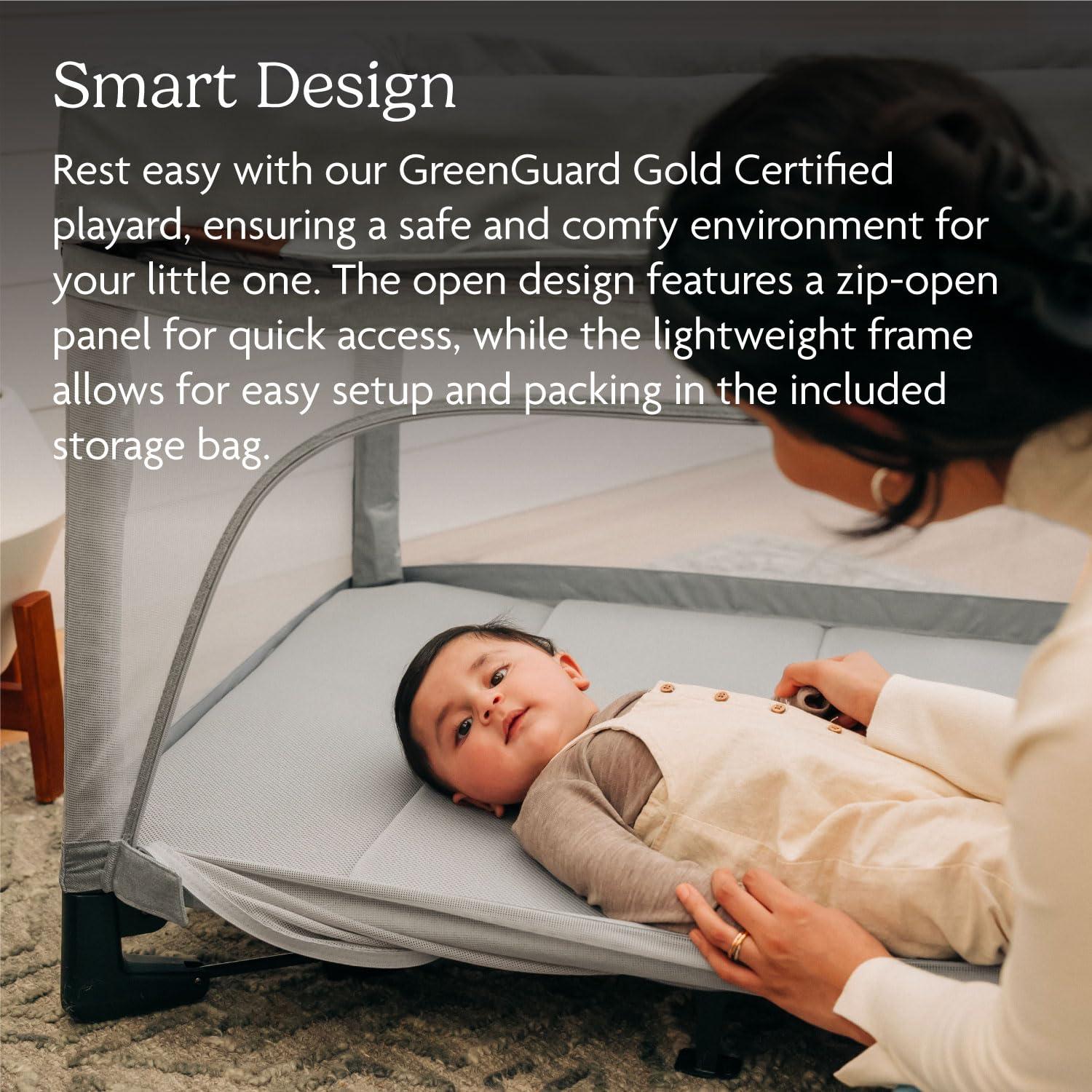 imageUPPAbaby Remi Playard Bundle Includes Remi Playard  Changing Station  Changing Station Organizer Travel Crib  Mesh Bassinet Storage Bag and Mattress Cover Included  Jake CharcoalJake