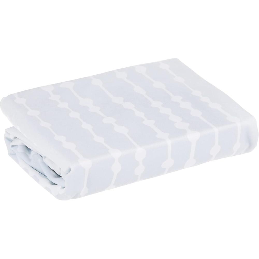 image4moms Breeze Bassinet Sheets Machine Washable and 100 Cotton WhiteGrey