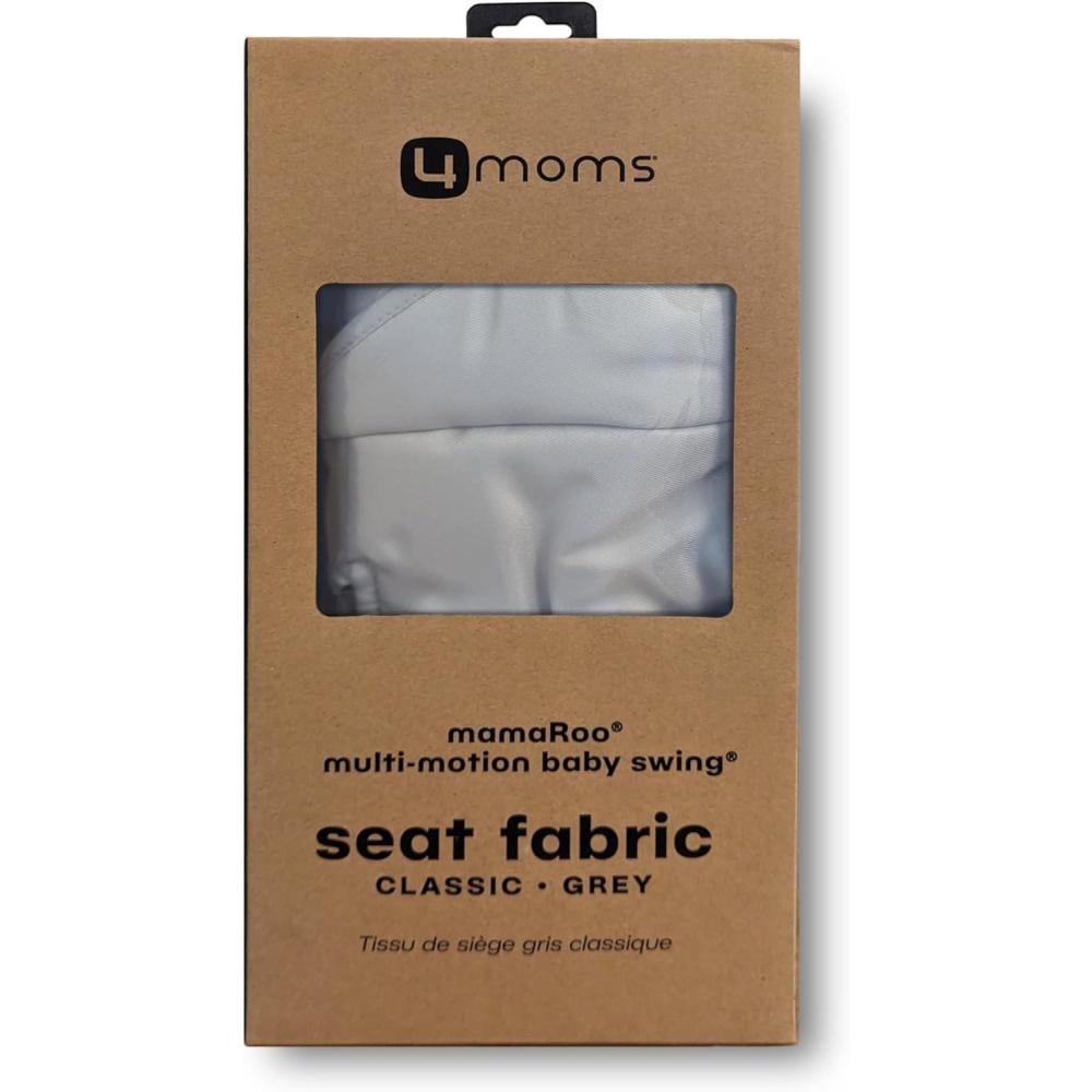 image4moms Extra Seat Fabric MamaRoo Baby Swing Model 1046 Black Classic Pack of 6Gray
