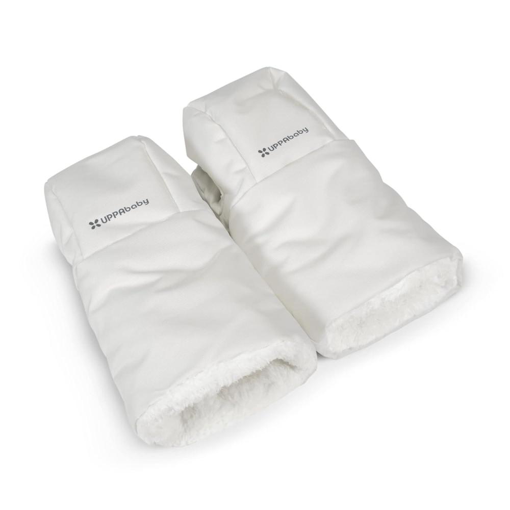 imageUPPAbaby CozyHandmuff  Easily Attaches to Stroller Handlebars  UltraPlush WeatherProof Hand Protection  Callum Stone BlueBryce White Marl