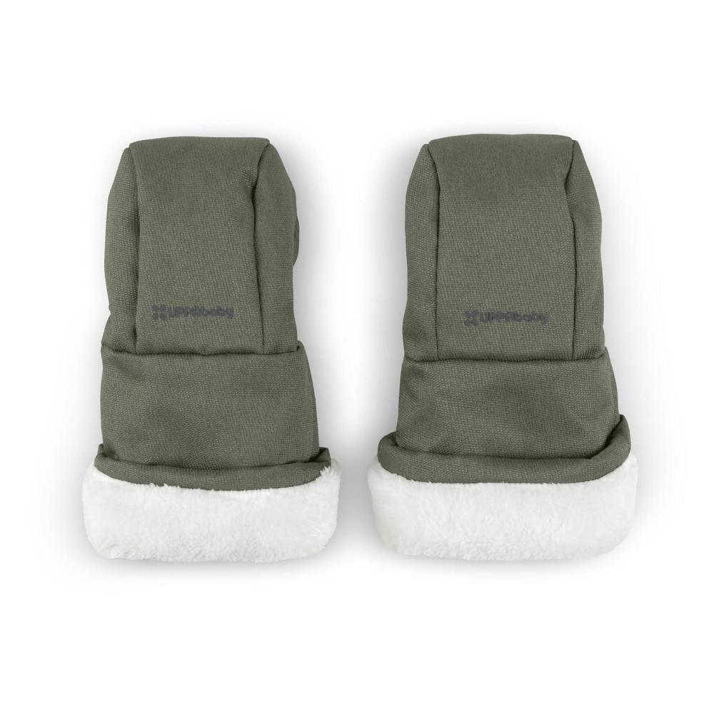 imageUPPAbaby CozyHandmuff  Easily Attaches to Stroller Handlebars  UltraPlush WeatherProof Hand Protection  Callum Stone BlueEvelyn Meadow Green