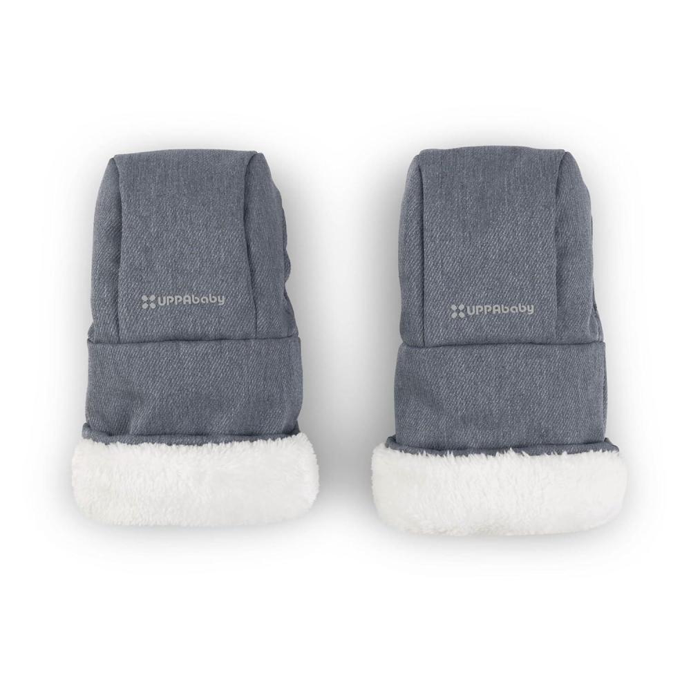 imageUPPAbaby CozyHandmuff  Easily Attaches to Stroller Handlebars  UltraPlush WeatherProof Hand Protection  Callum Stone BlueJulian Dusty Blue Mlange