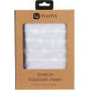 image4moms Breeze Bassinet Sheets Machine Washable and 100 Cotton WhiteGrey