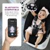 image4moms MamaRoo MultiMotion Baby Swing in Classic Black with Plush Infant Insert Dark GreyDark Grey