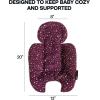 image4moms RockaRoo and MamaRoo Infant Insert Machine Washable Cool Mesh Fabric Reversible Design MintMaroon
