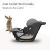 imageUPPAbaby Aria Lightweight Infant Car SeatJust Under 6 lbs for Easy PortabilityBase with Load Leg  Infant Insert IncludedDirect Stroller AttachmentGreyson Charcoal MlangeSaddle LeatherAnthony