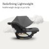 imageUPPAbaby Aria V2 Lightweight Infant Car Seat  Just Under 6 lbs  Base with Load Leg  Infant Insert  AllWeather FootCover Included  Direct Stroller Attachment  Declan Oat MlangeGreyson Charcoal Mlange