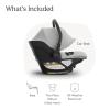 imageUPPAbaby Aria V2 Lightweight Infant Car Seat  Just Under 6 lbs  Base with Load Leg  Infant Insert  AllWeather FootCover Included  Direct Stroller Attachment  Declan Oat MlangeSavannah Pearl Grey Mlange