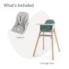 imageUPPAbaby Ciro High Chair  Cushion Accessory Bundle Sleek EasytoClean Design PerfectFit Tray to Bring Baby to Table Plush Cushion for Added Comfort Machine Washable Fabric  Emrick Green