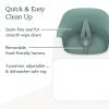 imageUPPAbaby Ciro High ChairSleek EasytoClean DesignPerfectFit Tray to Bring Baby to TablePatentPending HarnessDualPosition 180Degree Rotating FootrestCaleb Steel BlueRubberwoodEmrick