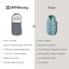 imageUPPAbaby CozyGanoosh Footmuff  Easily Attaches to UPPAbaby Strollers  RumbleSeat  UltraPlush WeatherProof  Winter Stroller Cover  Callum Stone BlueCallum Stone Blue