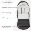 imageUPPAbaby CozyGanoosh Footmuff  Easily Attaches to UPPAbaby Strollers  RumbleSeat  UltraPlush WeatherProof  Winter Stroller Cover  Callum Stone BlueJake