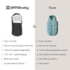 imageUPPAbaby CozyGanoosh Footmuff  Easily Attaches to UPPAbaby Strollers  RumbleSeat  UltraPlush WeatherProof  Winter Stroller Cover  Callum Stone BlueJake Charcoal
