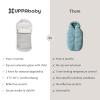 imageUPPAbaby CozyGanoosh Footmuff  Easily Attaches to UPPAbaby Strollers  RumbleSeat  UltraPlush WeatherProof  Winter Stroller Cover  Callum Stone BlueSavannah Pearl Grey Mlange