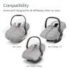 imageUPPAbaby CozyGanoosh for Aria and Mesa Infant Car Seat CarriersUltraPlush WeatherProofCharcoalLight Grey