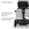 imageUPPAbaby CozyHandmuff  Easily Attaches to Stroller Handlebars  UltraPlush WeatherProof Hand Protection  Callum Stone BlueLucy Rosewood Mlange