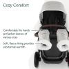 imageUPPAbaby CozyHandmuff  Easily Attaches to Stroller Handlebars  UltraPlush WeatherProof Hand Protection  Callum Stone BlueSavannah Pearl Grey Mlange