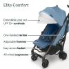 imageUPPAbaby GLuxe Umbrella StrollerLightweight Design for Easy TravelOneStep Fold  ReclineXL Basket  CanopyCup Holder IncludedCharlotte Coast Blue MlangeCarbon FrameCharlotte