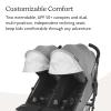 imageUPPAbaby GLuxe Umbrella StrollerLightweight Design for Easy TravelOneStep Fold  ReclineXL Basket  CanopyCup Holder IncludedCharlotte Coast Blue MlangeCarbon FrameGreyson