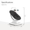 imageUPPAbaby Mamaroo Smart Swing  Customizable Soothing Modes with MotionSync Technology  Infant Recline  Bluetooth Enabled  Included Newborn Insert  Charlie Sand MlangeJake Charcoal Mlange