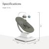 imageUPPAbaby Mamaroo Smart Swing  Customizable Soothing Modes with MotionSync Technology  Infant Recline  Bluetooth Enabled  Included Newborn Insert  Charlie Sand MlangeCamila Dark Green Mlange