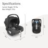 imageUPPAbaby Mesa V2 Infant Car SeatEasy InstallationInnovative SmartSecure TechnologyBase  Robust Infant Insert IncludedDirect Stroller AttachmentGreyson Charcoal MlangeGreyson