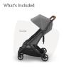 imageUPPAbaby Minu Duo SidebySide Double Stroller  Lightweight  Compact Design for Travel  Easy Fold From Birth to Toddler  Independent Recline GreysonCharcoal MlangeCarbon FrameSaddle LeatherGreyson Charcoal MlangeCarbon FrameSaddle Leather