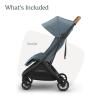 imageUPPAbaby Minu V3 Travel Stroller  Lightweight  Compact Design  OneHand Fold  Unfold  from Birth  Overhead Compatible  Jake CharcoalCarbon FrameBlack LeatherDillan