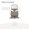 imageUPPAbaby Mira BouncerPortable 2in1 Bouncer  Seat Grows With Your BabyGREENGuard Gold JPMA  FSC certifiedCozy Seat Liner  Storage Bag IncludedCharlie Sand MlangeBlack ChromeWalnut WoodWells