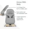 imageUPPAbaby Mira BouncerPortable 2in1 Bouncer  Seat Grows With Your BabyGREENGuard Gold JPMA  FSC certifiedCozy Seat Liner  Storage Bag IncludedCharlie Sand MlangeBlack ChromeWalnut WoodWells