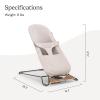 imageUPPAbaby Mira BouncerPortable 2in1 Bouncer  Seat Grows With Your BabyGREENGuard Gold JPMA  FSC certifiedCozy Seat Liner  Storage Bag IncludedCharlie Sand MlangeBlack ChromeWalnut WoodCharlie
